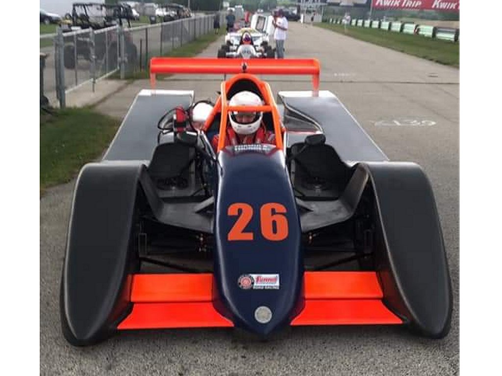 On the grid at Road America road race circuit Elkhart Lake WI with my Mantra Formula Thunder(R) FTSS class SCCA Sports Car Club of America ASR A Sports Racer club racing Racecar Driver David Vande Berg Photo by JoyLyn Vande Berg